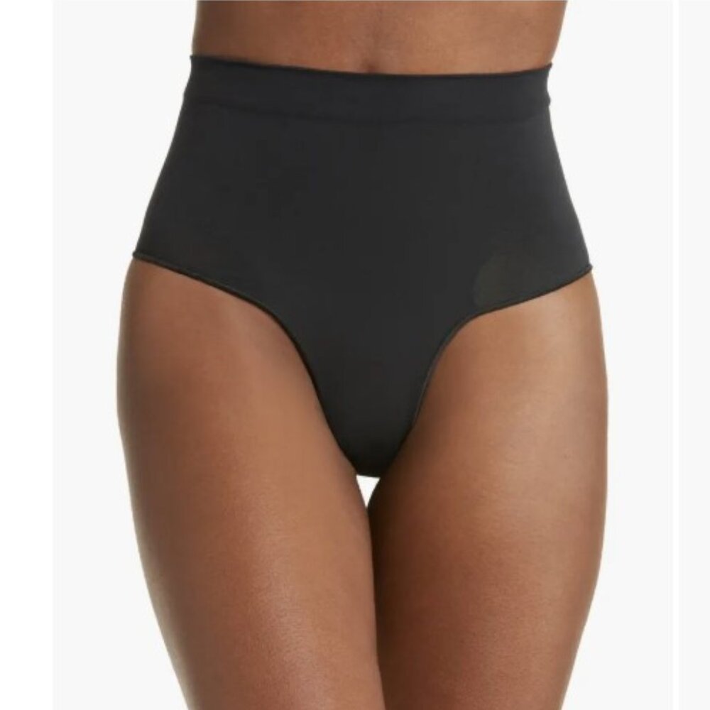 Skims Seamless Sculpt Sculpting Mid Waist Shaping Brief Black Medium